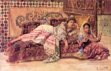 読書家の画家ルドルフ・エルンスト・アラブ人 Oil Paintings